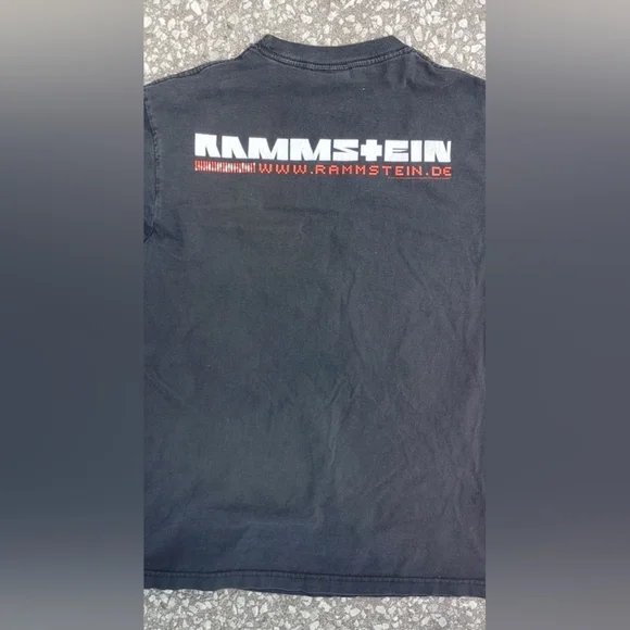 Vtg 2006 Rammstein Industrial Metal Double Sided Print T-Shirt Size (M) - Picture 5 of 5